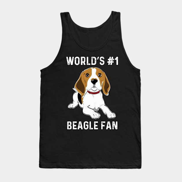 World's No 1 Beagle Fan Beagle Lover Gifts Tank Top by atomguy